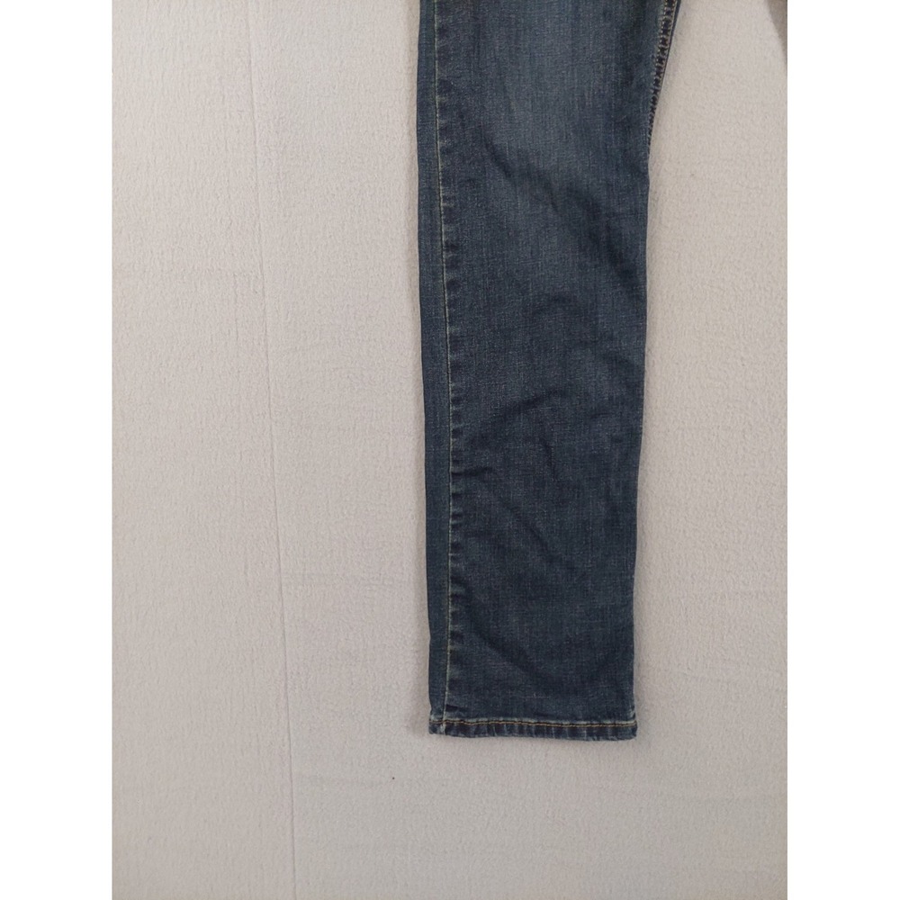 Wrangler Men Jeans 30X32 Blue Zip Button 5 Pockets Stretch Slim Straight Casual - Picture 4 of 16